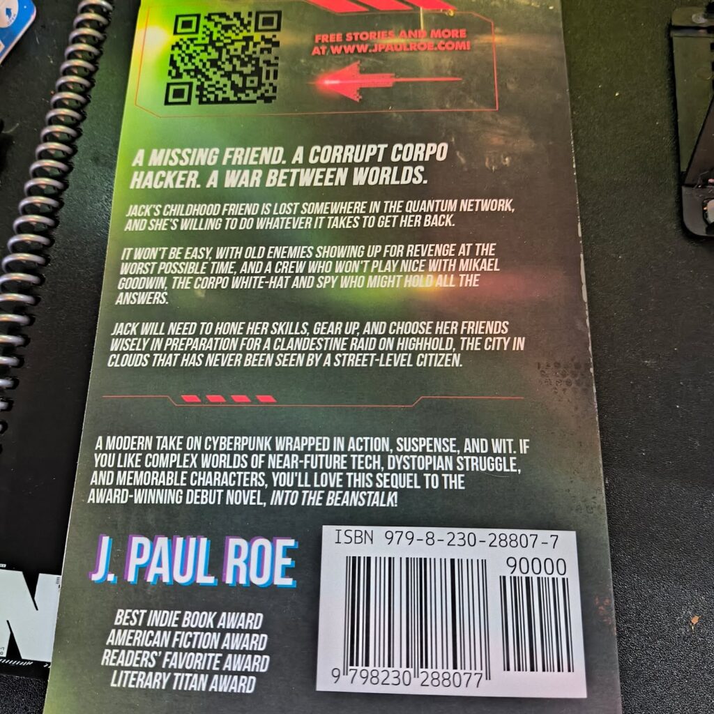 Looks like I have some proofing to do this weekend! 🔍

Good thing I ordered physical proofs since the back cover artwork appears to have crept a bit to the left 🤔 Dang publishing gremlins!

#cyberpunk #scifi #bookstagrammer #indieauthor #paperback