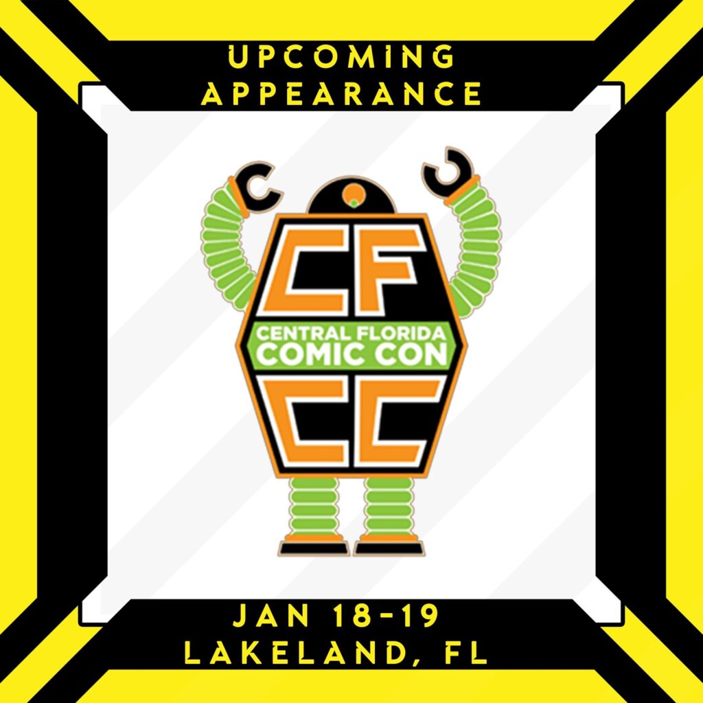 I will be signing books and slinging merch at Central Florida Comic Con, January 18th and 19th! (Saturday and Sunday) 🦾

After tripling all of my previous sales records in December, I'm feeling extremely blessed...so I will be giving away a lot of great stuff! ⭐ (Merch, books, and codes to get free early access to the 'Into the BeanStalk' audio drama!)

Find me at the RP Funding Center next to some of my fellow local authors, @rm_hamrick @jessicakayeauthor and @therobertmiller! 👈

#indieauthor #books #centralfloridacomiccon #booklaunch #sciencefiction #scifi #cyberpunk