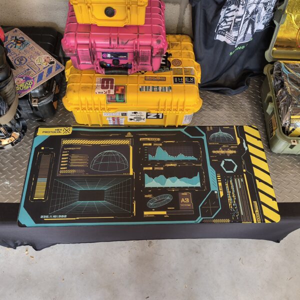 cyberpunk gaming mat