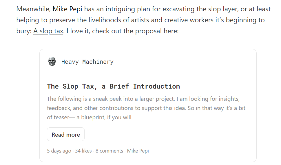 anti AI slop tax brian merchant 