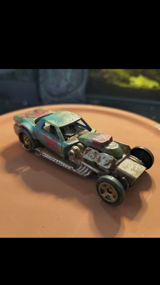 So I recently discovered Gaslands is a thing. A tabletop game where you only have to buy Hot Wheels cars and kitbash them into post-apocalyptic war wagons? I was instantly into it. This is a WIP shot of my first attempt at a car build...finished shots coming soon. (Along with more...since I'm obsessive and that.) 

#gaslands #tabletopgames