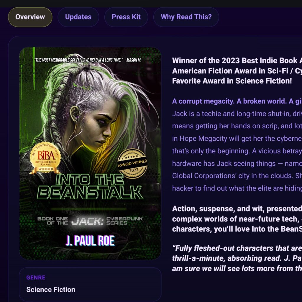 Indie authors and readers, check out the new book discovery platform Indieguana!

No tradpub. No algorithms. No ad spend. Just free, high quality exposure on a platform made to help readers find great books!

https://indieguana.com/project/into-the-beanstalk/

#indieauthor #author #indiebooks #books