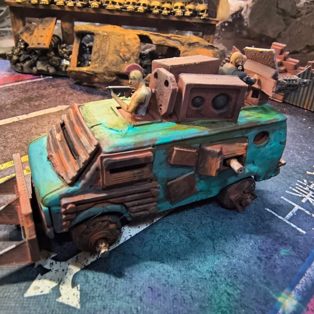 Slowly improving my miniatures skills for #gaslands. What do you think? #gaslandscars #miniatures