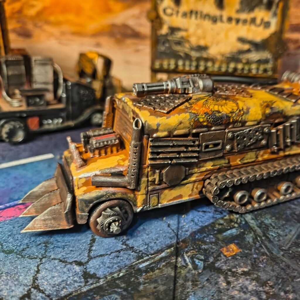 Just a Gaslands bus in more accurate scale. Loving this one!  #miniatures #gaslands