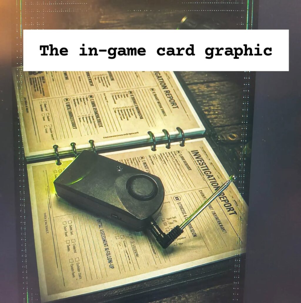 Finished improving on the "door alarm REM Pod"...removable antenna, retained audible tone, remote node capability. Then photographed the device for the game. Slowly getting all the placeholder card art replaced with photos of actual gear! #paranormal #ghosthunting #paranormalinvestigation #indiegame
